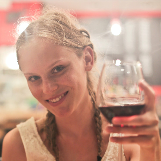 Woman Toasting Drink